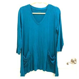 Dark Teal Lori Goldstein Top